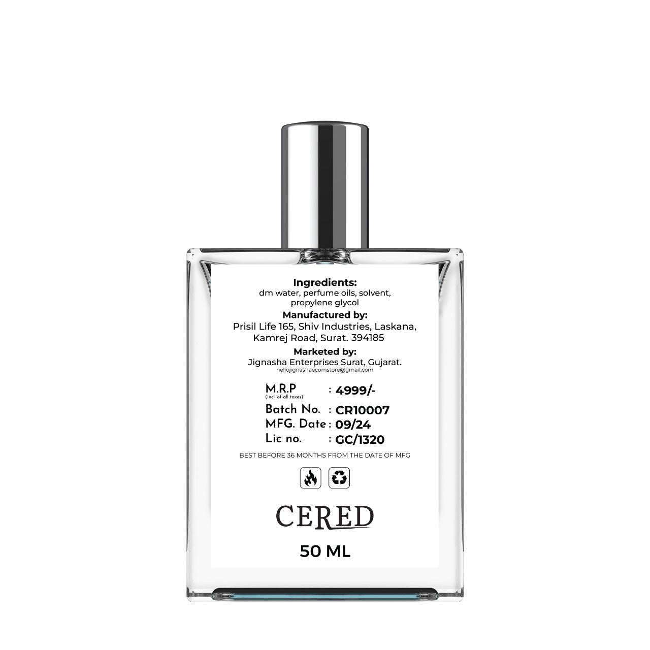CERED Aventus Perfume 50ml Pack of 2 - Indiazon